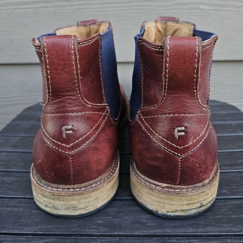 Florsheim Cabin Gore Boot In Chestnut Brown Pull On Leather Shoes Mens Size 10 D - Picture 8 of 16